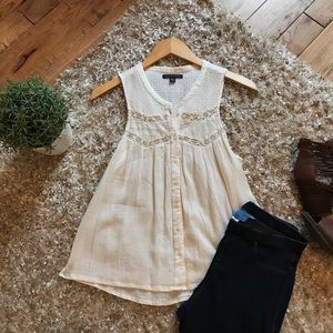 American Eagle button down tank - Size Small